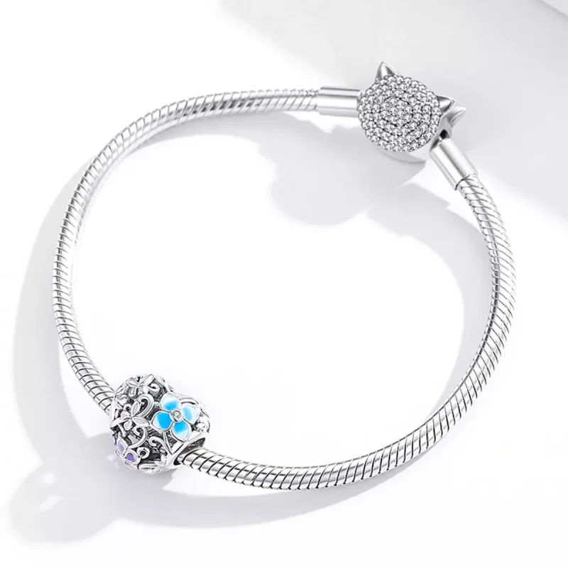 (resim) Pandora tarzı Çiçekler Ve Kelebekler Charm - SCC1836 - Görüntüle 3