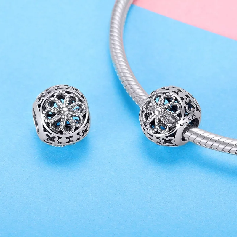 (resim) Pandora tarzı çiçekleri Charm - SCC899 - Görüntüle 4