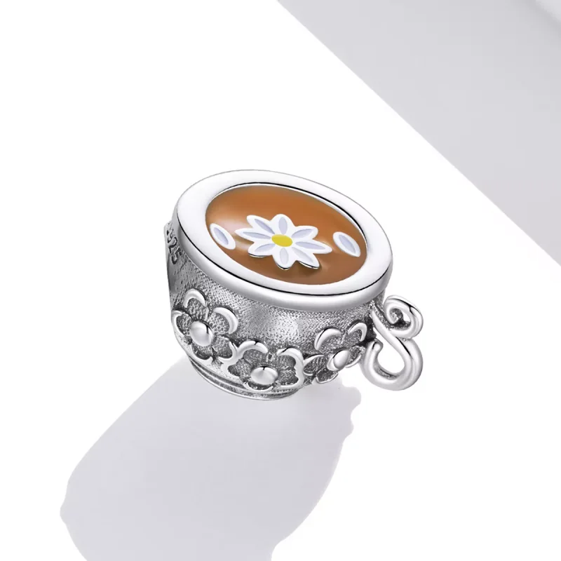 (resim) Pandora Tarzı Çiçekli Çay Bardağı Charm - SCC1915 - Görüntüle 2