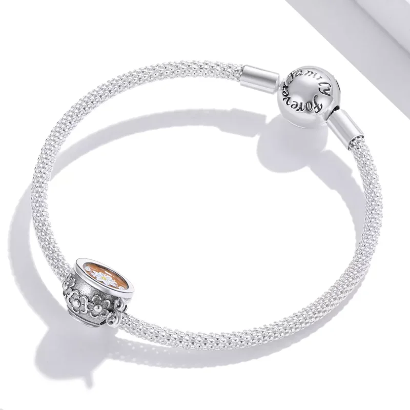 (resim) Pandora Tarzı Çiçekli Çay Bardağı Charm - SCC1915 - Görüntüle 3