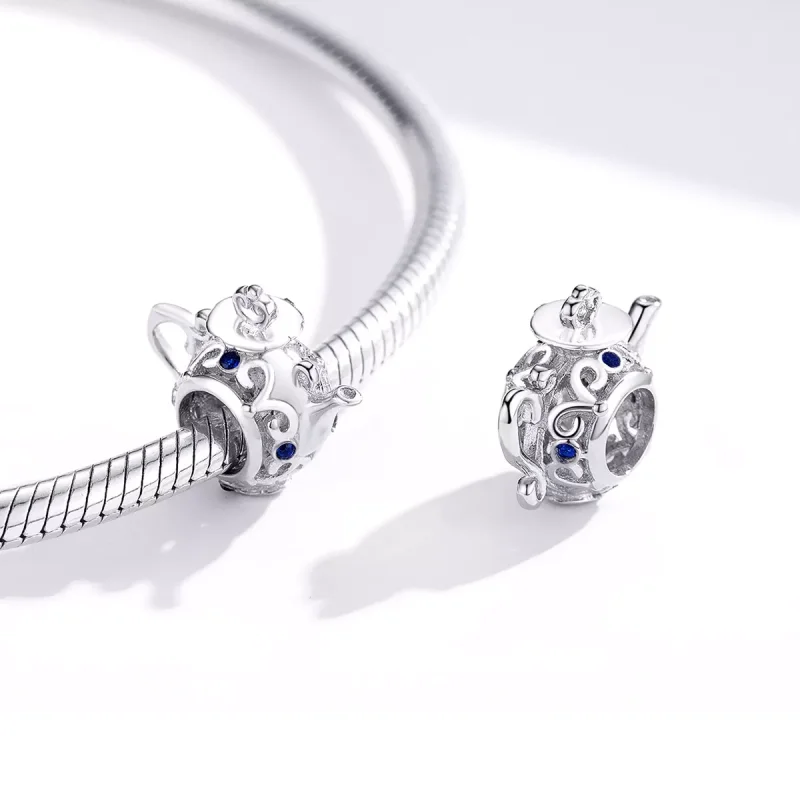 (resim) Pandora tarzı içi boş çaydanlık Charm - BSC274 - Görüntüle 4