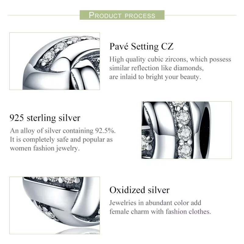 (resim) Pandora tarzı Işıltılı Kompleks Charm - SCC302 - Görüntüle 6