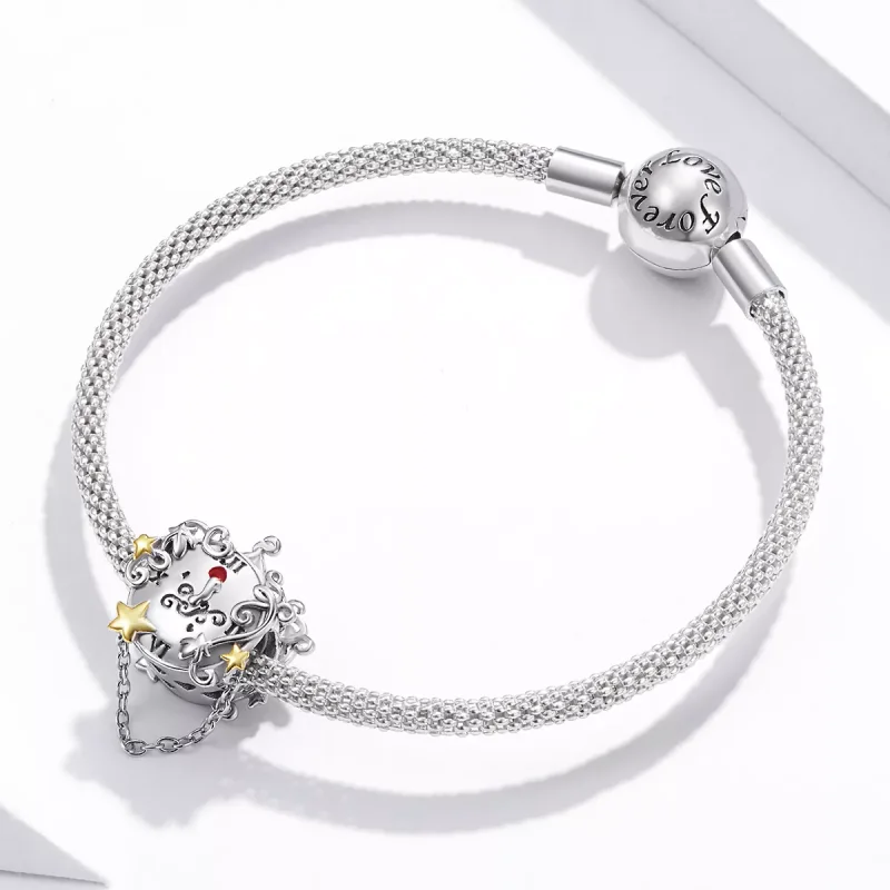 (resim) Pandora tarzı iki renkli İki Renkli Sihirli Saat Charm - BSC406 - Görüntüle 3