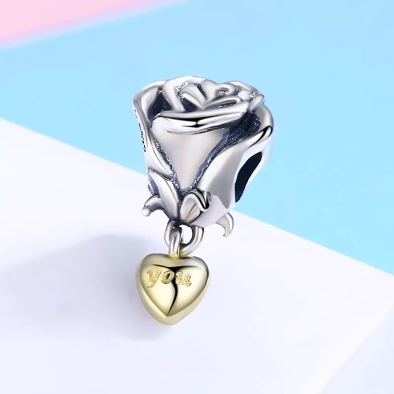 (resim) Pandora tarzı iki renkli Seni seviyorum Charm - SCC455 - Görüntüle 4