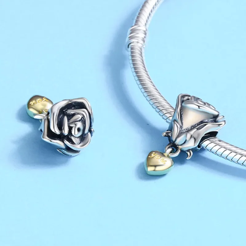 (resim) Pandora tarzı iki renkli Seni seviyorum Charm - SCC455 - Görüntüle 6