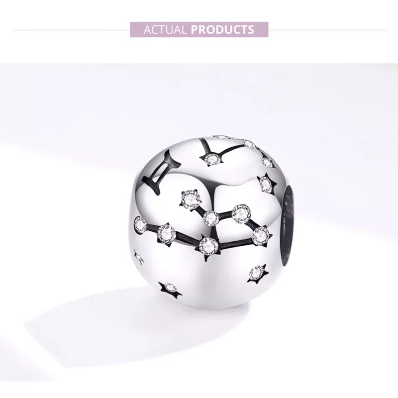 (resim) Pandora tarzı ikizler burcu Charm - SCC1218-3 - Görüntüle 2