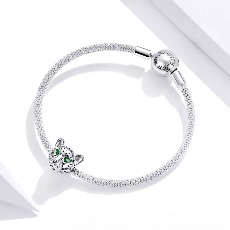 (resim) Pandora tarzı çita kafası Charm - SCC1675 - Görüntüle 3