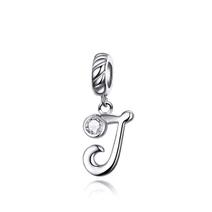 (resim) Pandora tarzı J harfi Sallantılı Charm - SCC1183-J