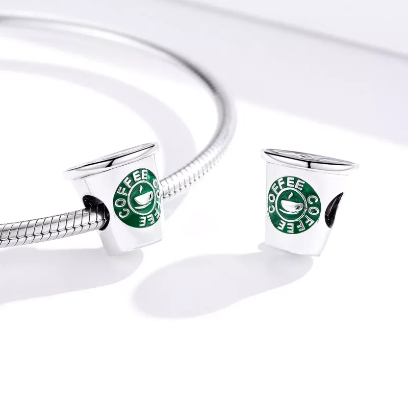 (resim) Pandora tarzı Kahve zamanı Charm - SCC1545 - Görüntüle 2