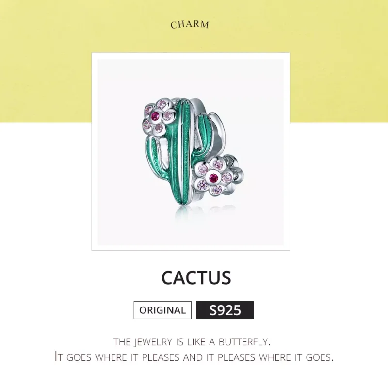 (resim) Pandora tarzı Kaktüs Charm - BSC261 - Görüntüle 6