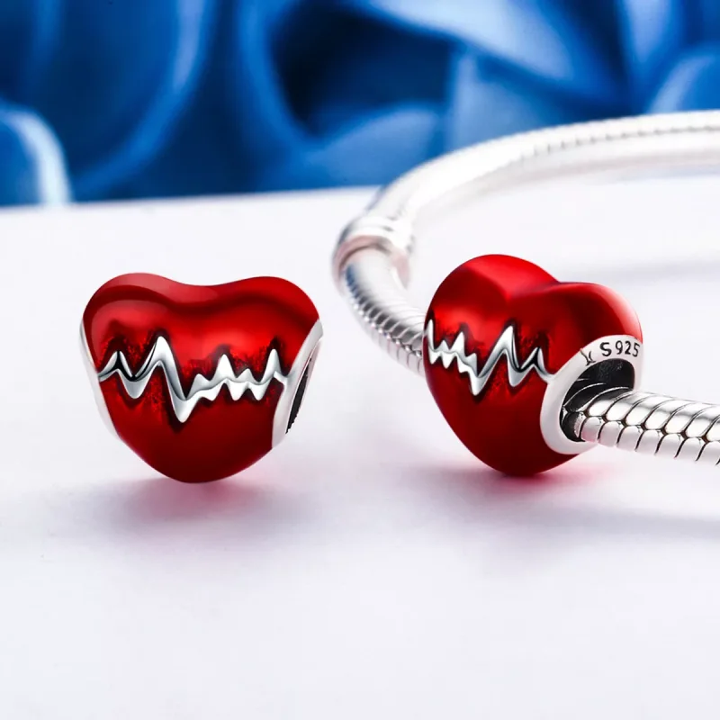 (resim) Pandora tarzı kalp atışı Charm - SCC249 - Görüntüle 5