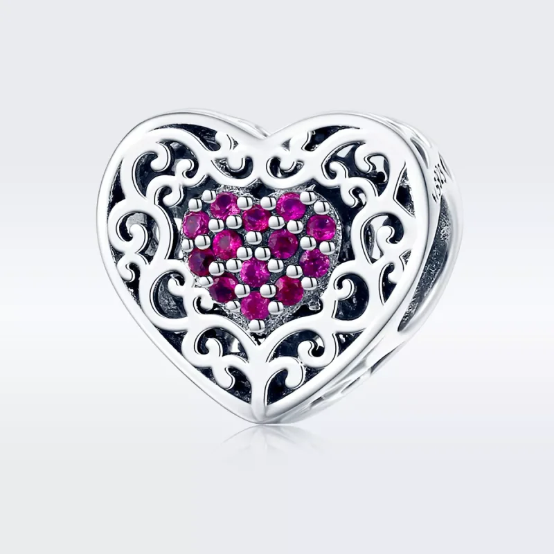 (resim) Pandora tarzı Kalp Charm - SCC1109 - Görüntüle 3