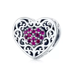 (resim) Pandora tarzı Kalp Charm - SCC1109