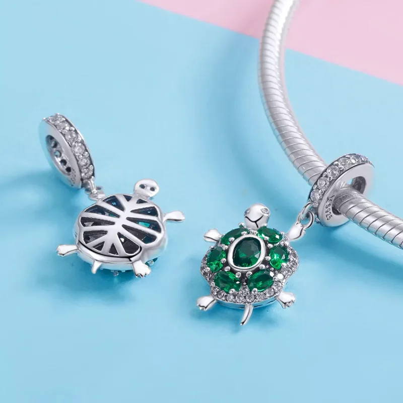 (resim) Pandora tarzı Kaplumbağa Sallantılı Charm - SCC1017 - Görüntüle 4
