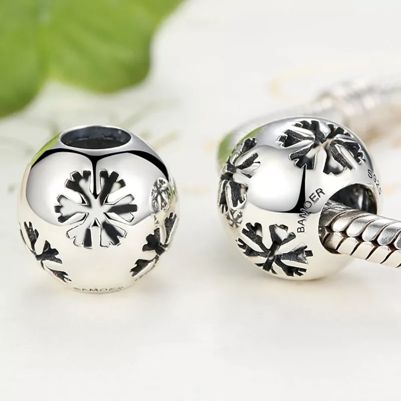 (resim) Pandora tarzı Kar tanesi Charm - SCC070 - Görüntüle 2