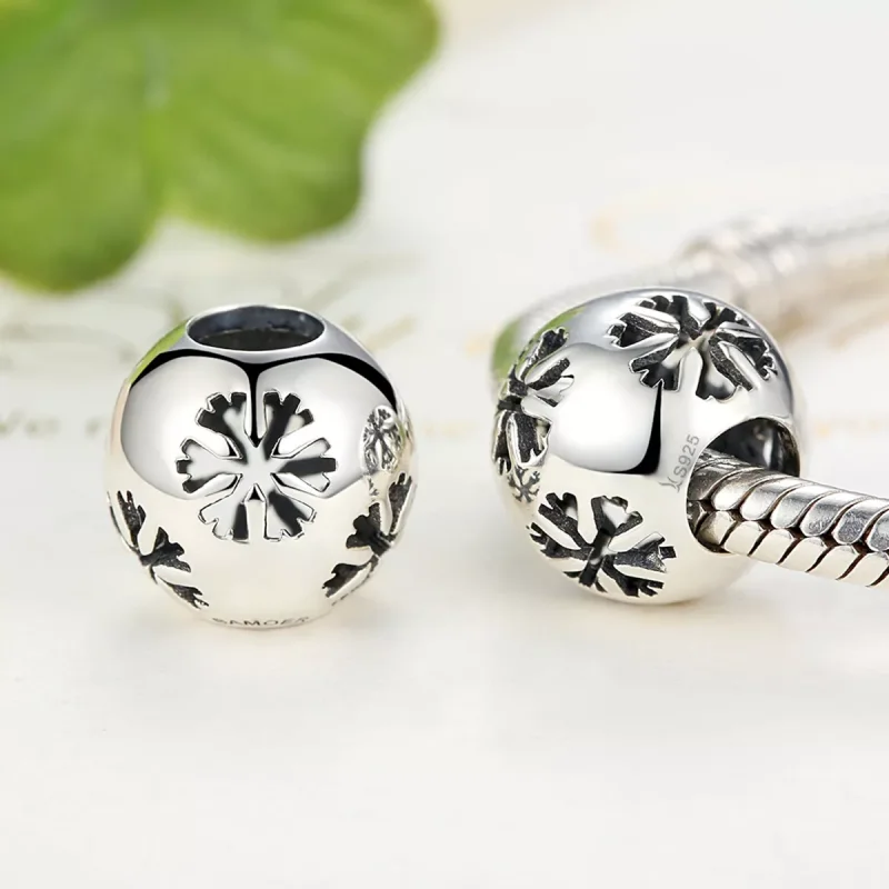 (resim) Pandora tarzı Kar tanesi Charm - SCC070 - Görüntüle 4