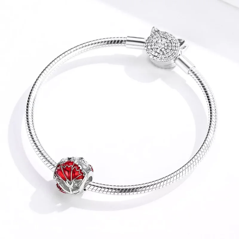 (resim) Pandora tarzı Karanfil Charm - BSC097 - Görüntüle 3