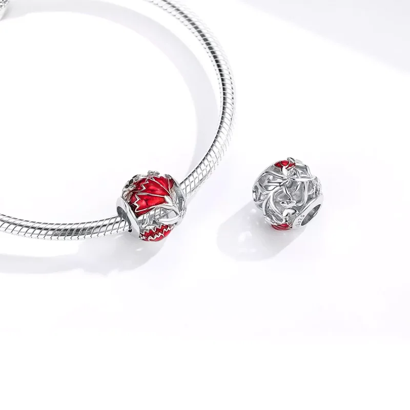 (resim) Pandora tarzı Karanfil Charm - BSC097 - Görüntüle 4