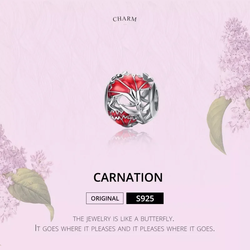 (resim) Pandora tarzı Karanfil Charm - BSC097 - Görüntüle 6