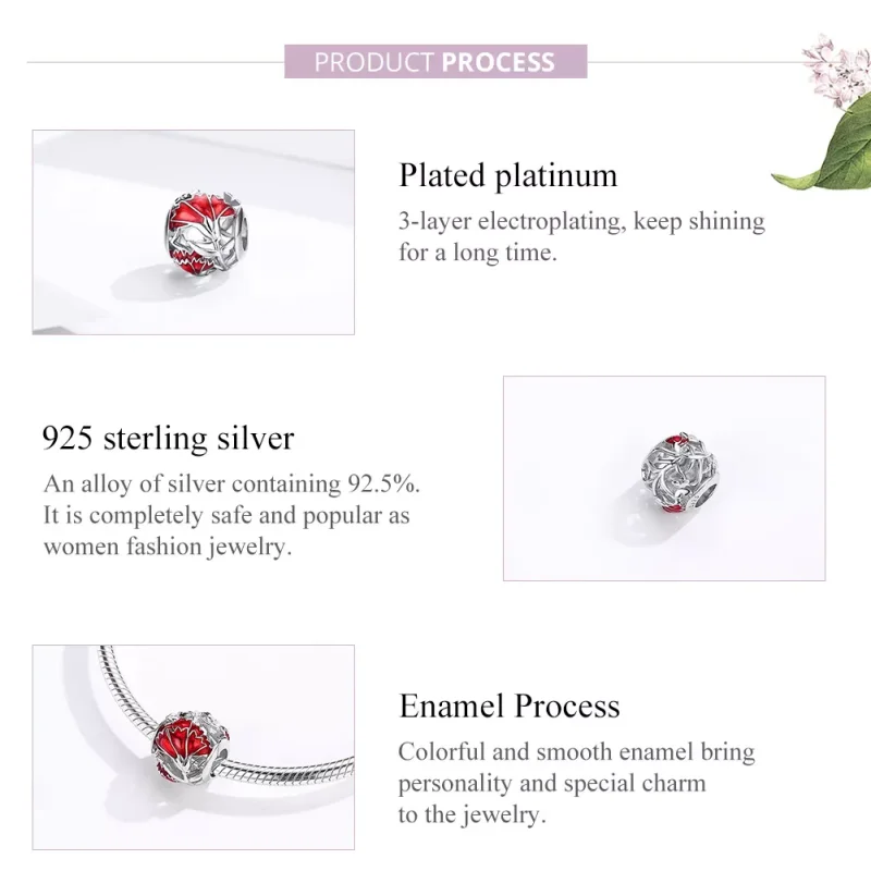 (resim) Pandora tarzı Karanfil Charm - BSC097 - Görüntüle 8
