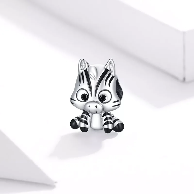 (resim) Pandora tarzı Karikatür zebra Charm - BSC387 - Görüntüle 2