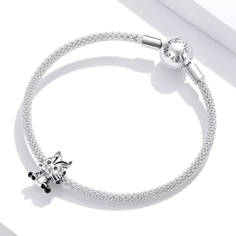(resim) Pandora tarzı Karikatür zebra Charm - BSC387 - Görüntüle 3