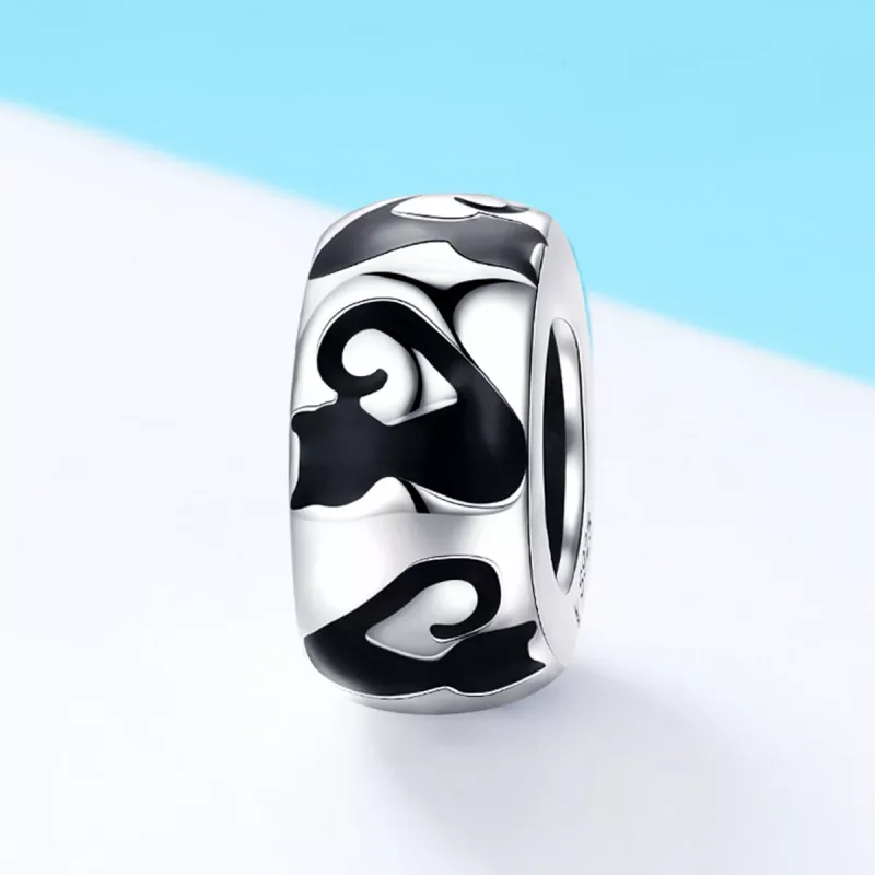 (resim) Pandora Tarzı Kedi Silueti Charm - SCC825 - Görüntüle 2