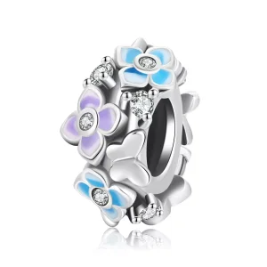 (resim) Pandora tarzı Kelebek Aşk Çiçeği Charm - SCC2063
