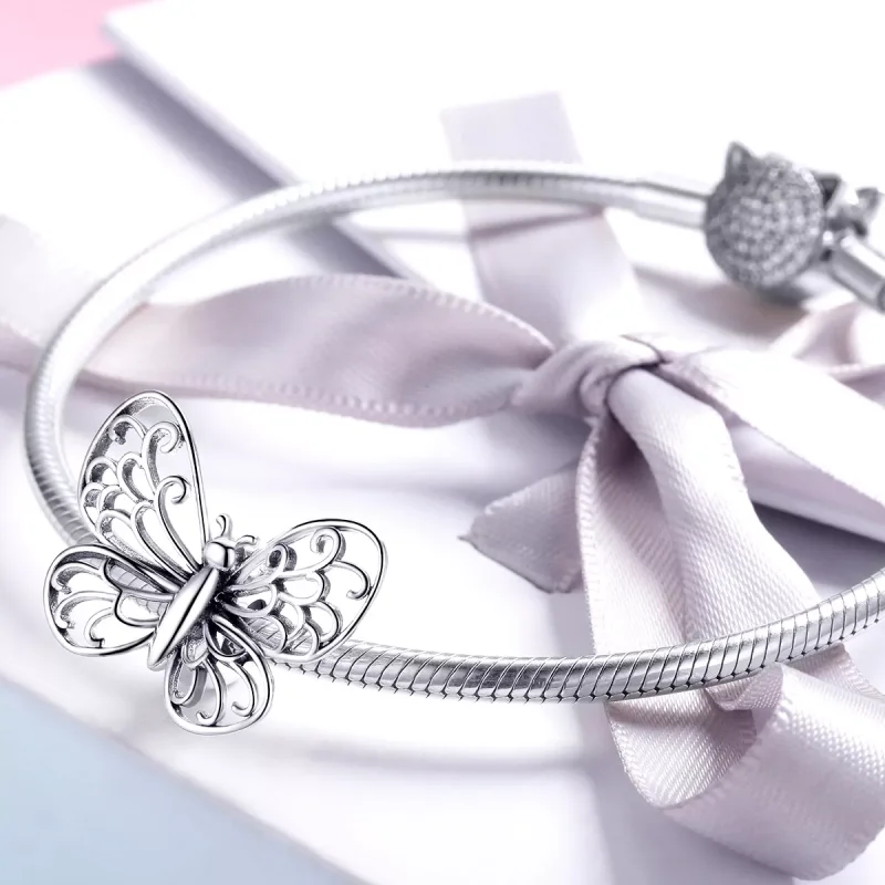 (resim) Pandora tarzı Kelebek Charm - BSC062 - Görüntüle 3