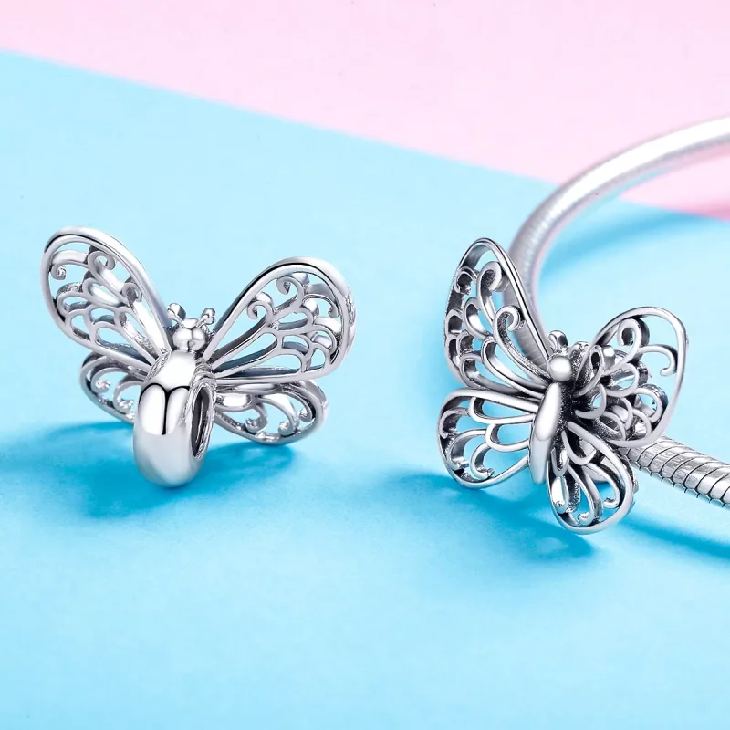 (resim) Pandora tarzı Kelebek Charm - BSC062 - Görüntüle 4