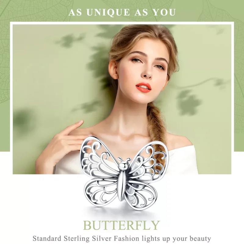 (resim) Pandora tarzı Kelebek Charm - BSC062 - Görüntüle 6