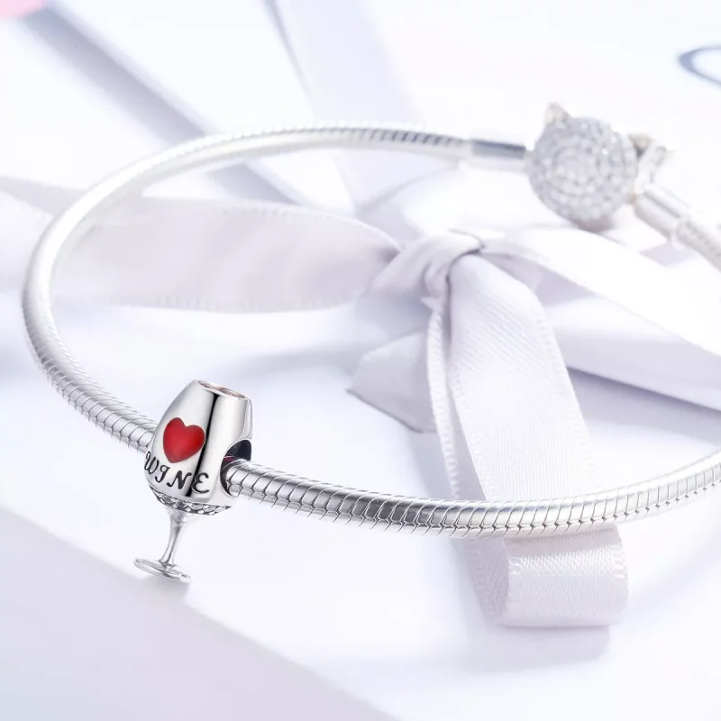 (resim) Pandora tarzı Kırmızı Şarap Kadehi Charm - SCC788 - Görüntüle 4