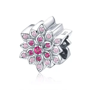 (resim) Pandora tarzı Kırmızı Lotus Charm - BSC038