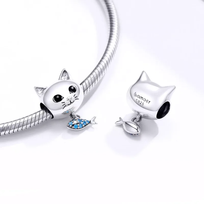 (resim) Pandora tarzı Kitty Aşk Balığı Charm - BSC226 - Görüntüle 4