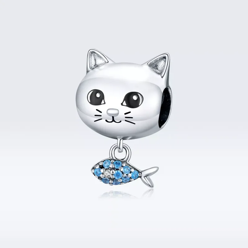 (resim) Pandora tarzı Kitty Aşk Balığı Charm - BSC226 - Görüntüle 5