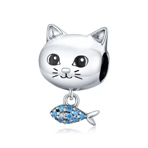 (resim) Pandora tarzı Kitty Aşk Balığı Charm - BSC226