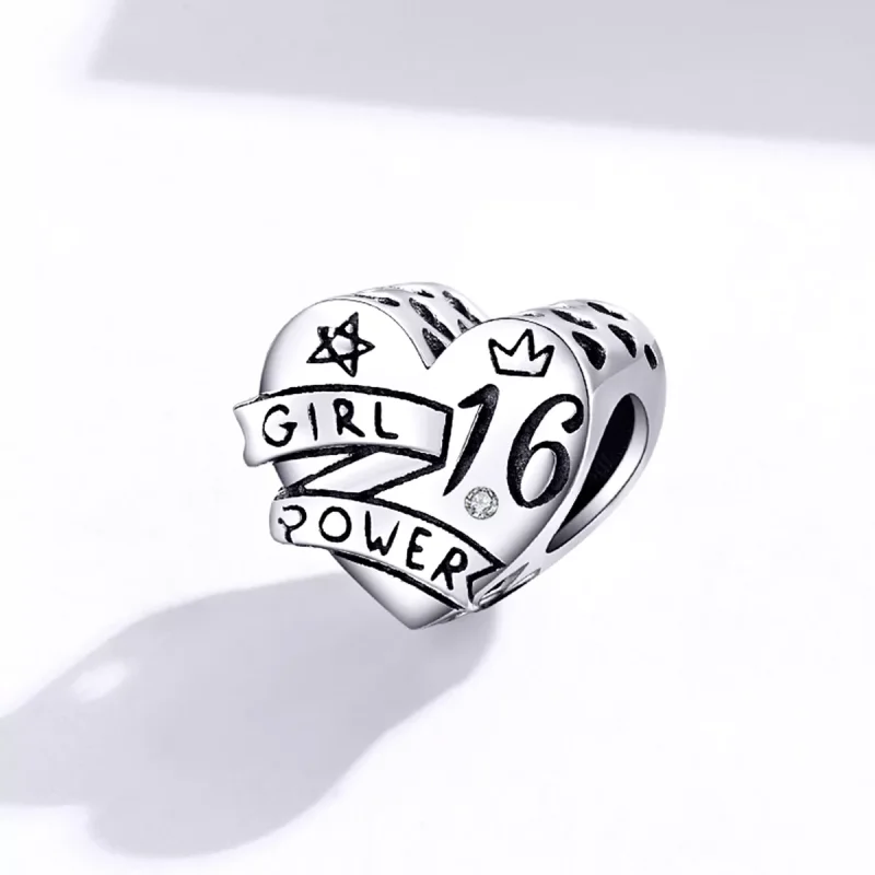 (resim) Pandora tarzı kız gücü tatlı 16 Charm - SCC1437 - Görüntüle 2
