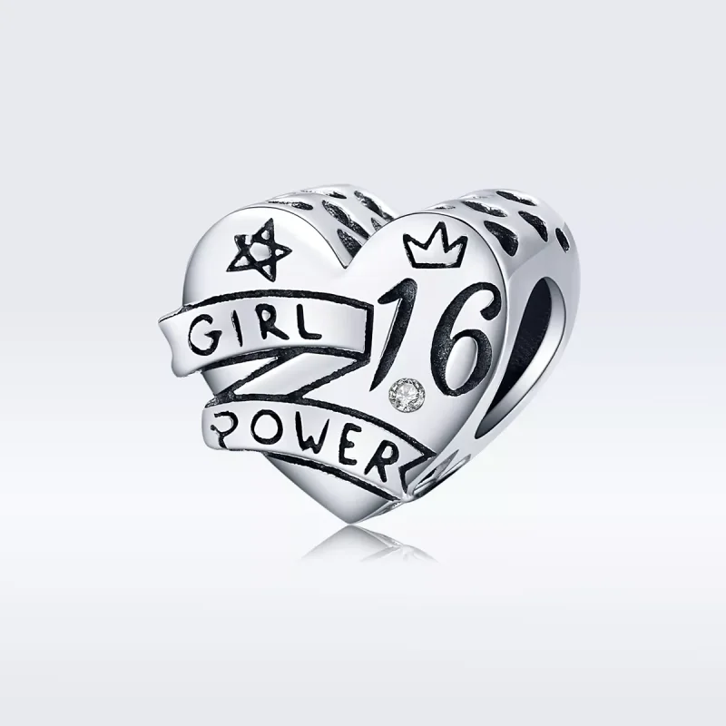 (resim) Pandora tarzı kız gücü tatlı 16 Charm - SCC1437 - Görüntüle 5