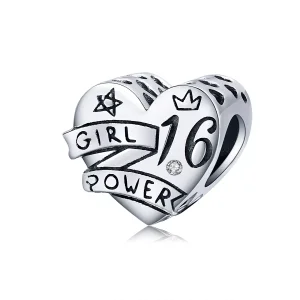 (resim) Pandora tarzı kız gücü tatlı 16 Charm - SCC1437