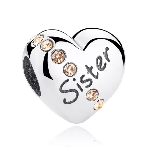 (resim) Pandora tarzı Kız kardeş Charm - SCC008