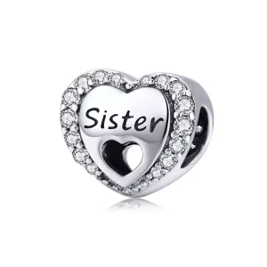 (resim) Pandora tarzı Kız kardeş Charm - SCC1141