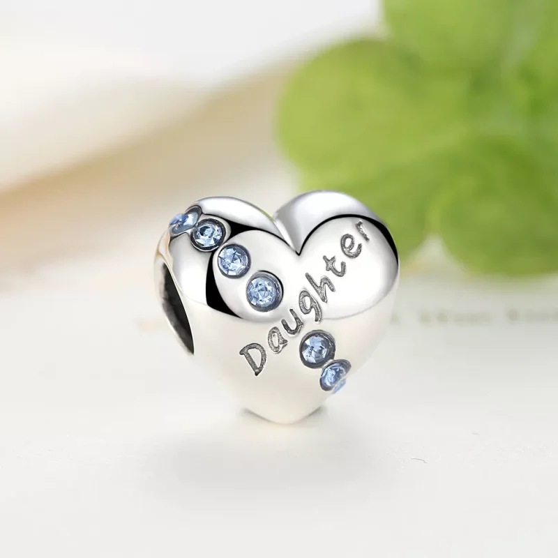 (resim) Pandora tarzı kızı kalp Charm - SCC007 - Görüntüle 3