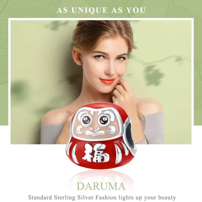 (resim) Pandora tarzı Küçük Daruma Charm - SCC1087 - Görüntüle 2