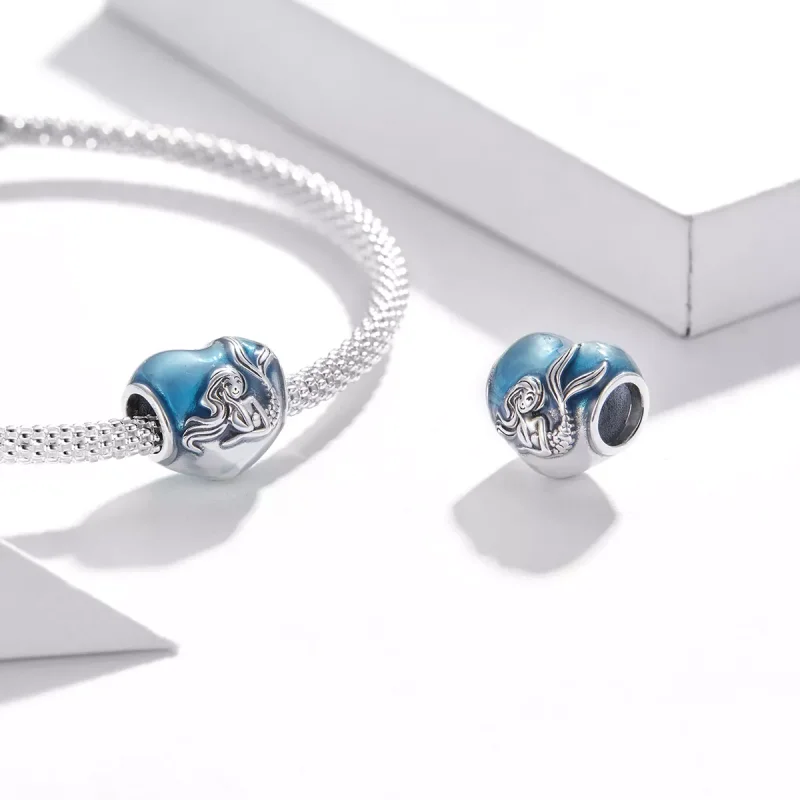 (resim) Pandora tarzı Küçük Deniz Kızı Rüyası Charm - SCC1801 - Görüntüle 4