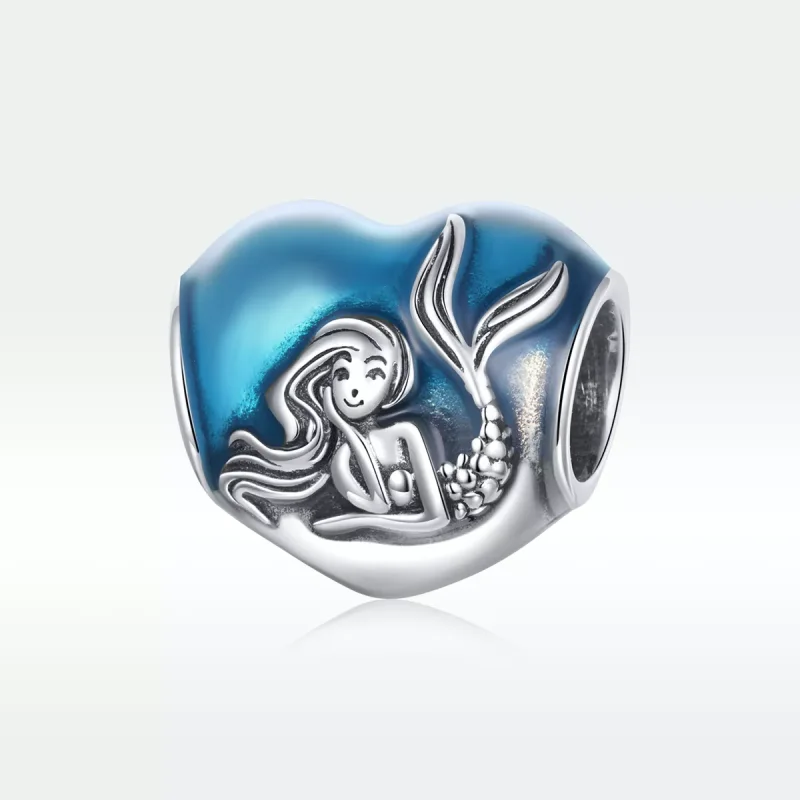 (resim) Pandora tarzı Küçük Deniz Kızı Rüyası Charm - SCC1801 - Görüntüle 5