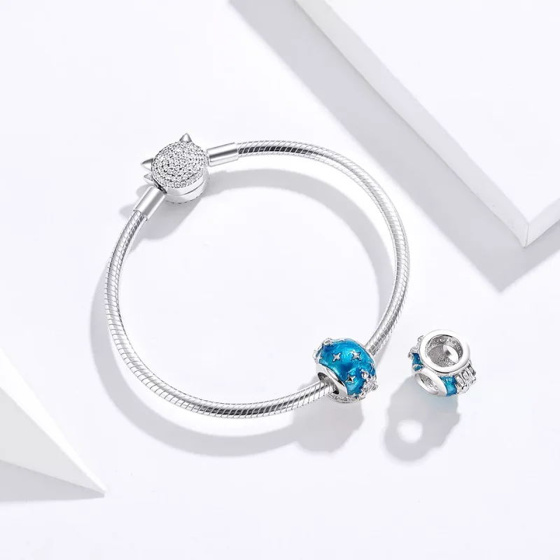 (resim) Pandora tarzı Kristal Kale Charm - SCC1225 - Görüntüle 3