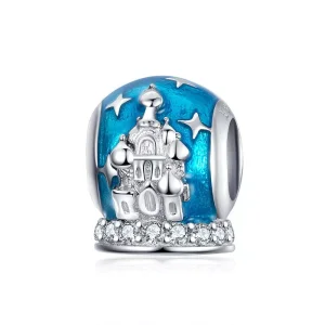 (resim) Pandora tarzı Kristal Kale Charm - SCC1225