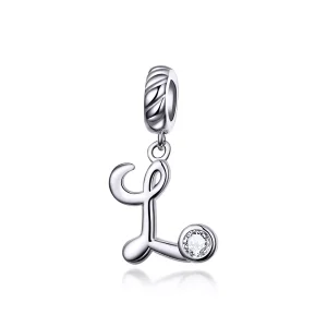 (resim) Pandora tarzı L harfi Sallantılı Charm - SCC1183-L