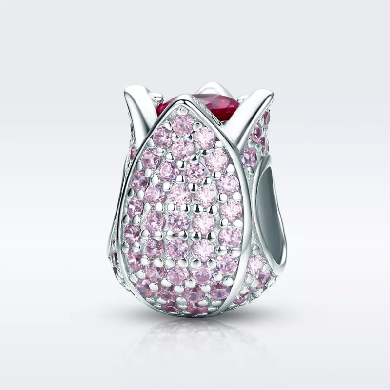 (resim) Pandora tarzı Lale Charm - SCC569 - Görüntüle 2
