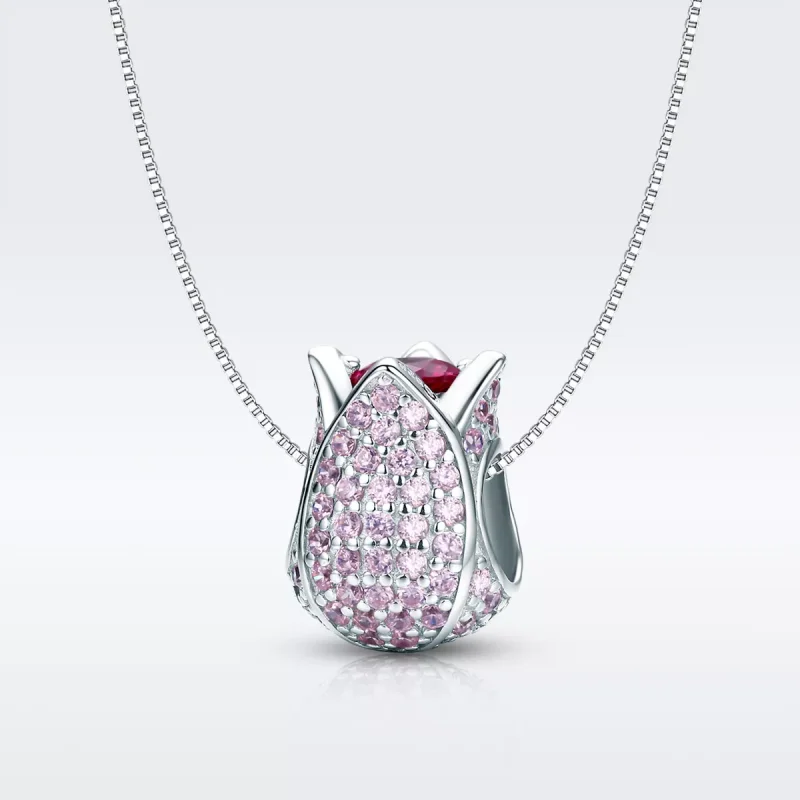 (resim) Pandora tarzı Lale Charm - SCC569 - Görüntüle 3